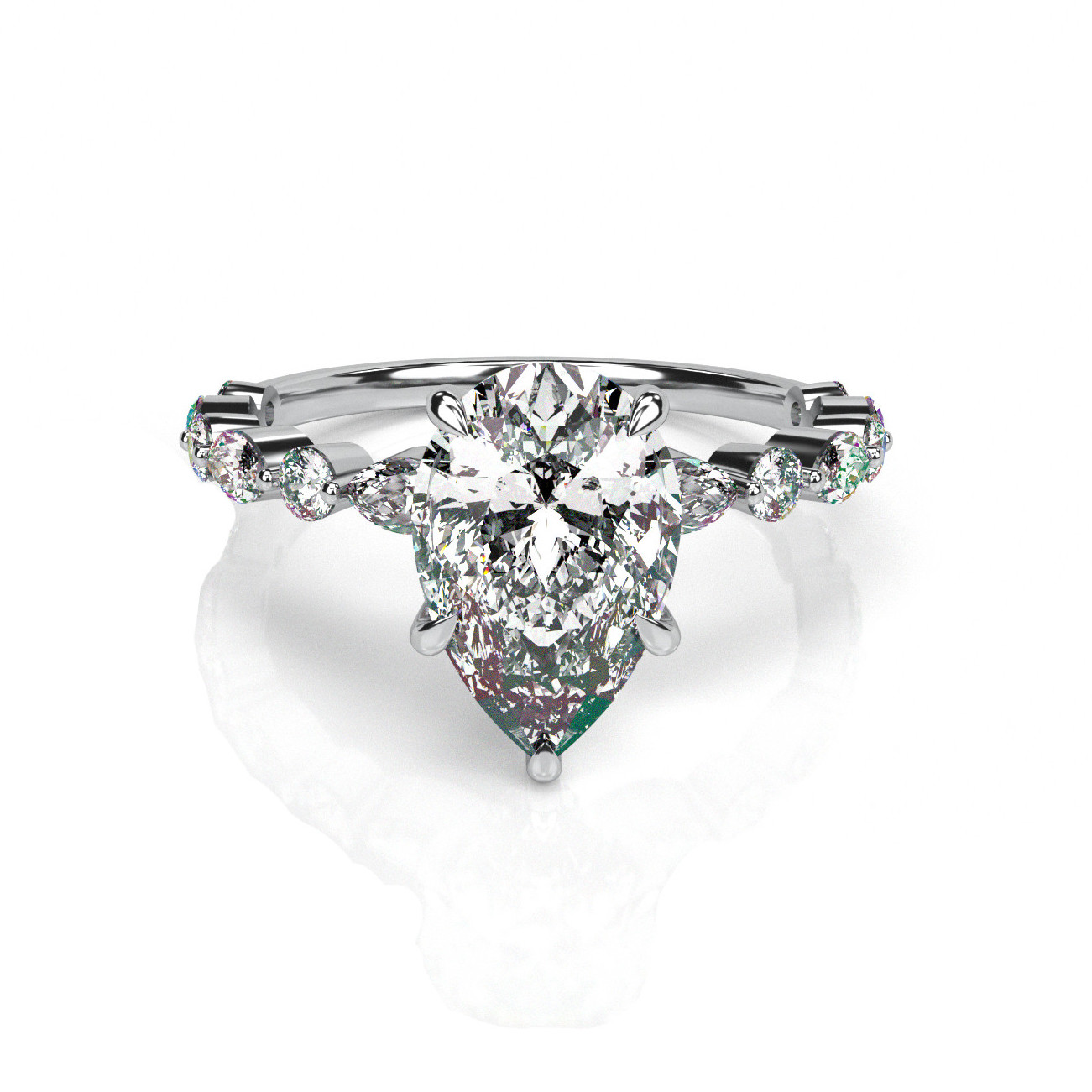 טבעת אירוסין טיפה