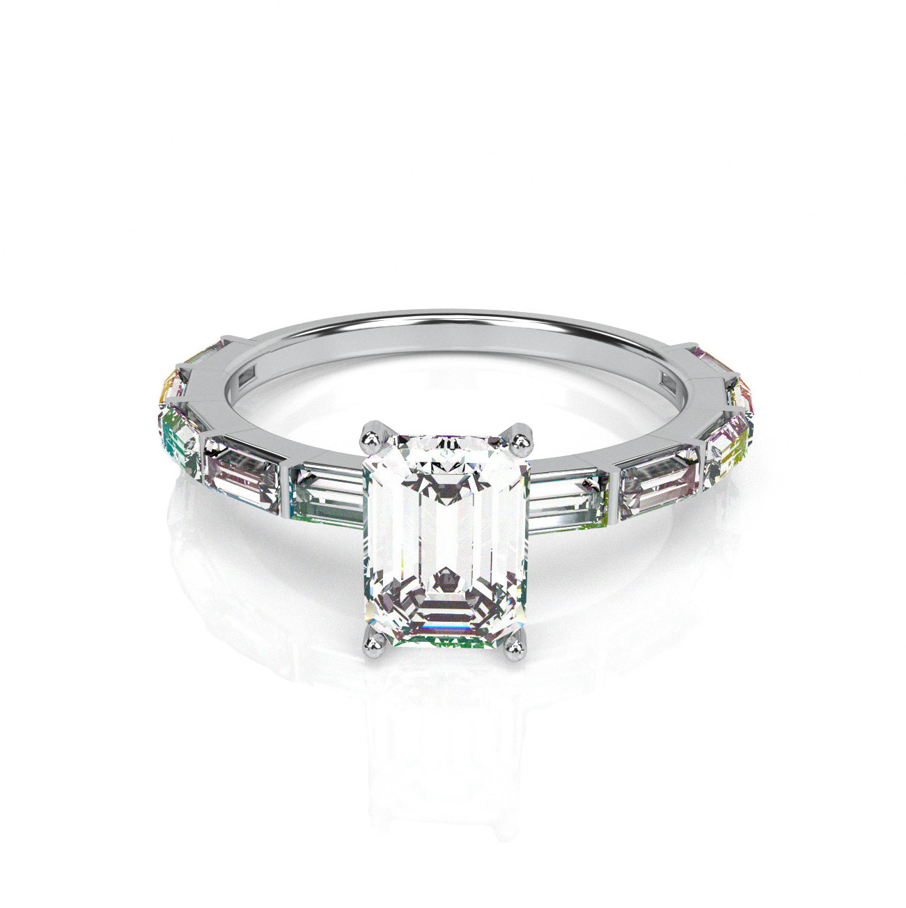 טבעת אירוסין אמרלד