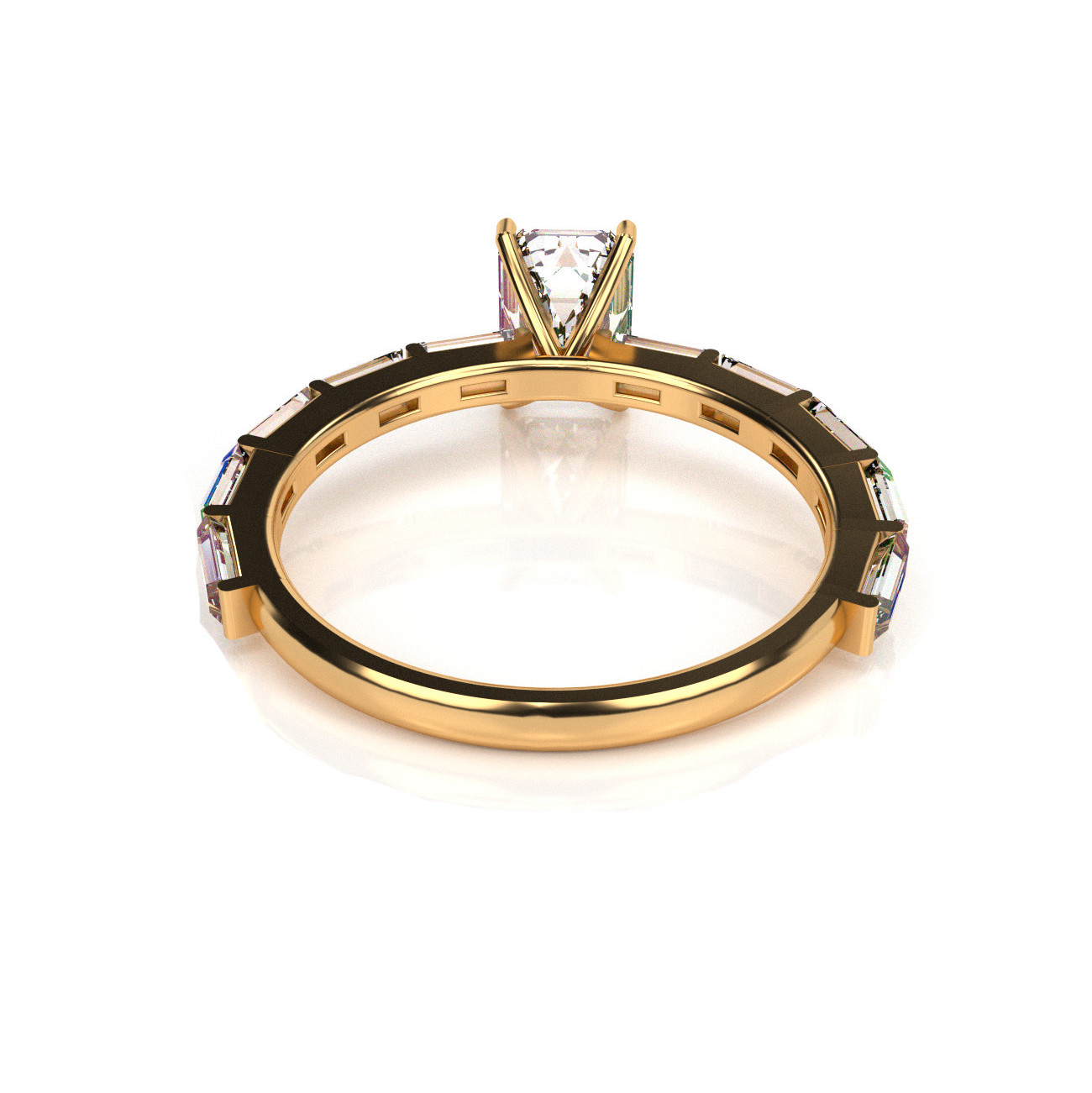 טבעת אירוסין אמרלד – תמונה 3