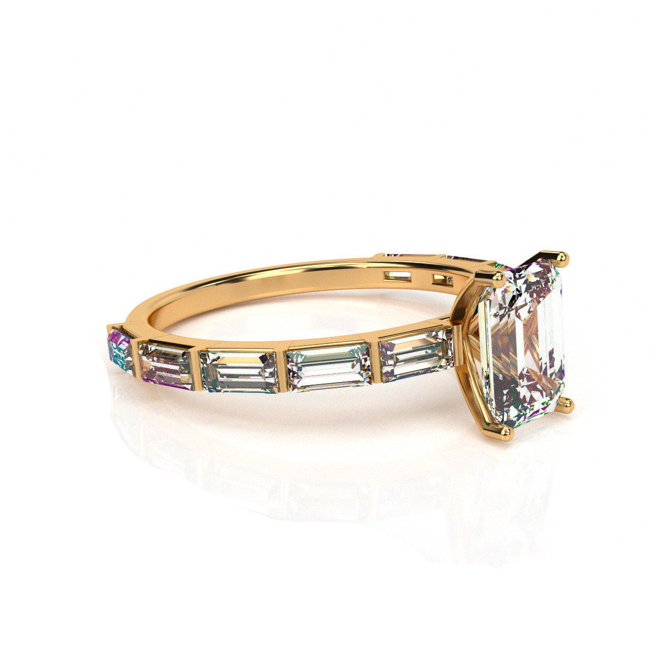 טבעת אירוסין אמרלד – תמונה 2