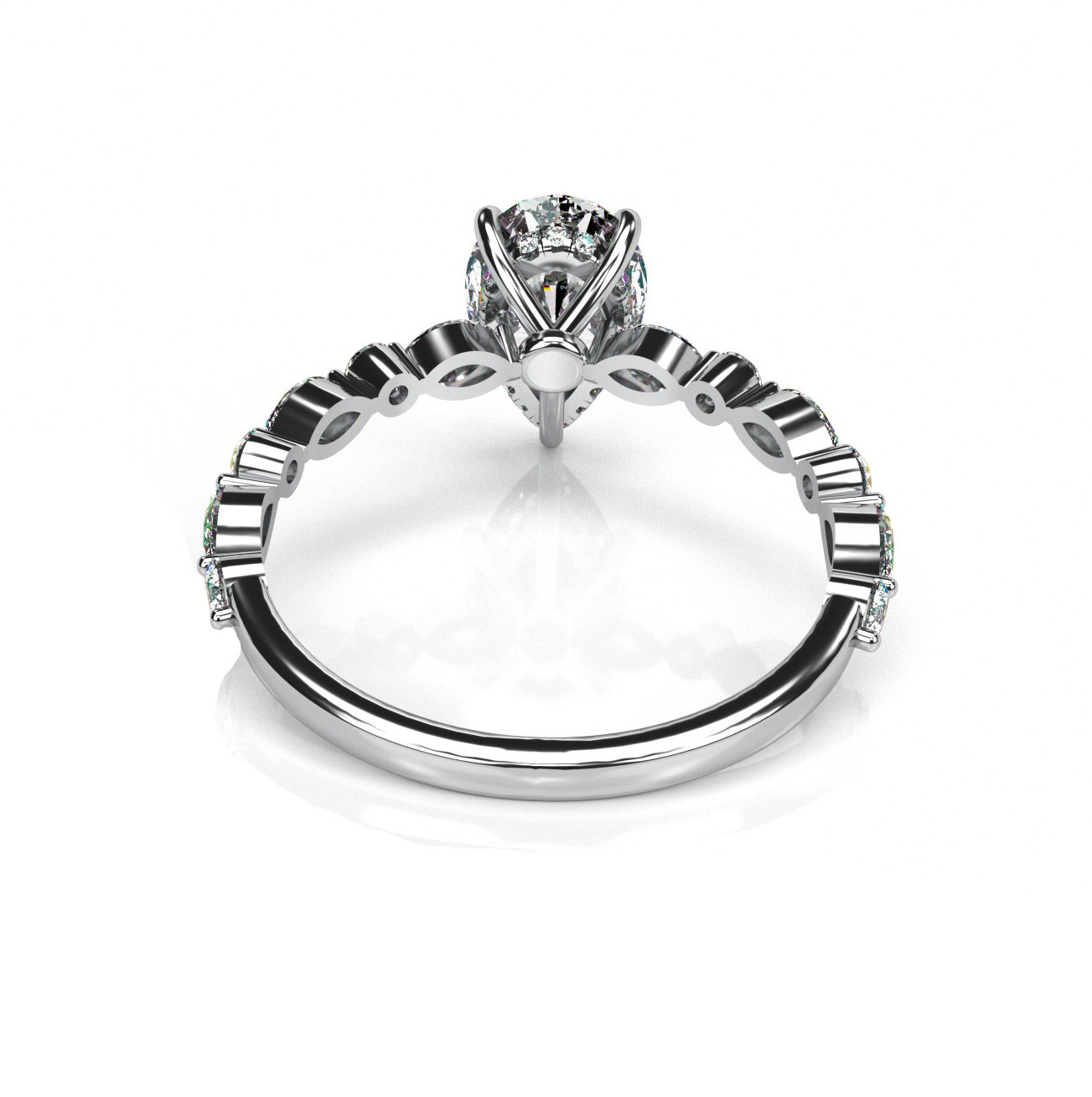 טבעת אירוסין טיפה – תמונה 2