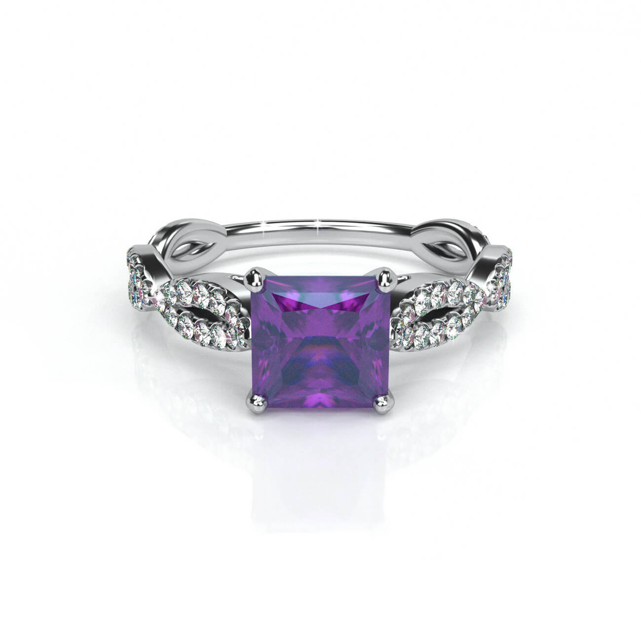 טבעת טוויסט אמטיסט