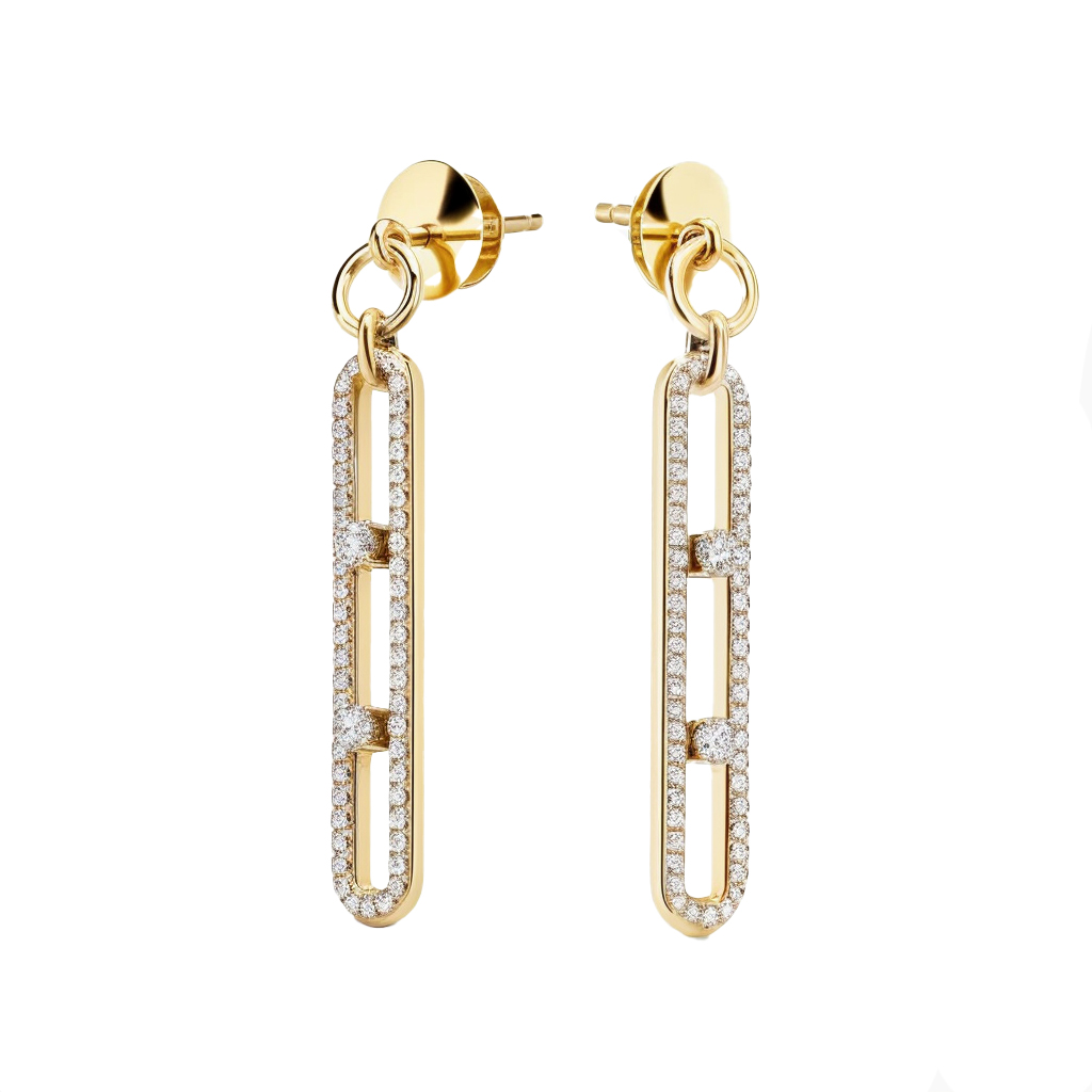 עגיל ״לירז״ משובץ יהלומים