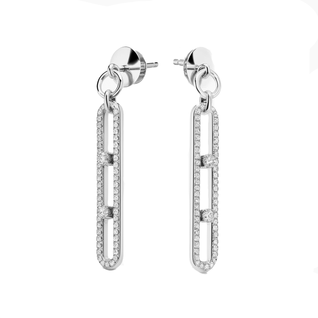 עגיל ״לירז״ משובץ יהלומים