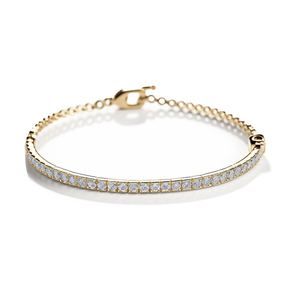 צמיד יהלומים חצי קשיח